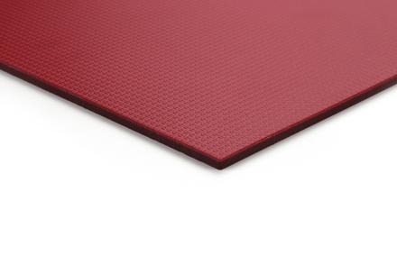 产品纹路：布纹 产品规格：无限长（卷长）*1.8m（单卷宽）*5.5mm（厚度） 产品颜色：红色