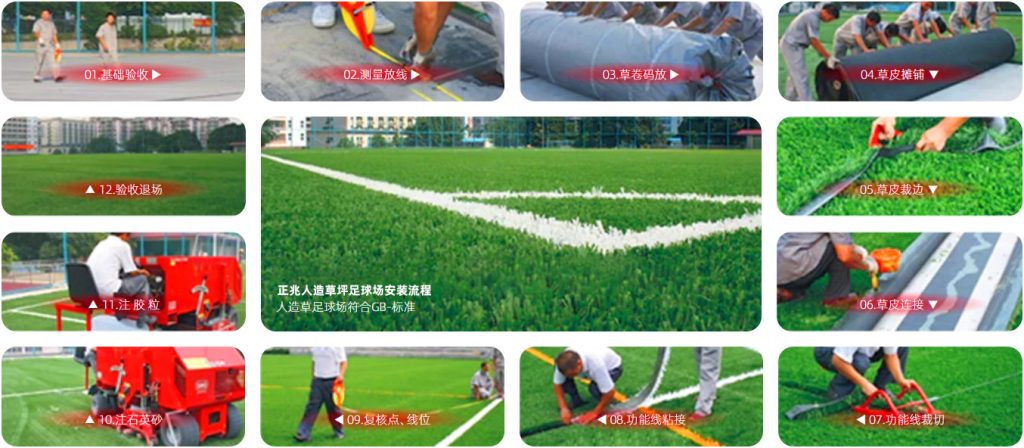 足球场施工流程CONSTRUCTION PROCESS OF FOOTBALL FIELD