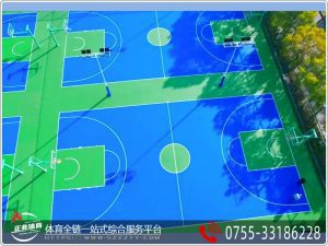大鹏中学丙烯酸篮球场施工造价多少钱
